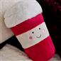 OHS Coffee Cup Hottie Microwaveable Warmie Fluffy Heat Pad Hand Warmer