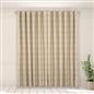 OHS Check Eyelet Curtains Pair Thermal Ring Top Textured Woven Ready Made