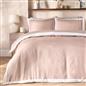 OHS Contrast Border Bedding Set Soft Microfibre Duvet Cover with Pillowcases