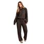 OHS Bubble Hem Co-Ord Set Hoodie Drawstring Relaxed Joggers Tracksuit Loungewear