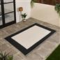 OHS Contrast Border Garden Rug Outdoor Waterproof Area Mat Patio Decor