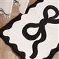 OHS Bows Bath Mat Soft Velvet Quick Dry Non-Slip Bathroom Shower Rug