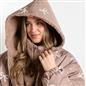 OHS Bows Print Drying Changing Robe Sherpa Lined Water Resistant Oversized Coat