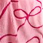 OHS Bows Throw Tufted Teddy Fleece Blanket Winter Soft Warm Bedspread