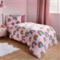 OHS Rainbow Duvet Cover Set Warm Teddy Fleece Supersoft Thermal Bedding