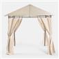 OHS Metal Garden Gazebo with Curtains Outdoor Party Tent Canopy Waterproof