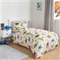 Dino Duvet Cover Bedding Set Reversible with Pillowcase Quilt Junior Single