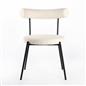 OHS Boucle Dining Chair with Metal Legs Modern Upholstered Kitchen Chair