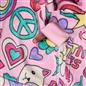 OHS Kids Print Hooded Blanket Flannel Sherpa Lined Wearable Throw Hoodie