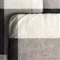OHS Check Coverless Duvet Pillowcase Bedding Set Teddy Fleece Gingham 10.5 TOG