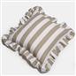 OHS Stripe Frill Cushion Covers Microfibre Square Pillowcases Home Decor