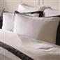 OHS Contrast Border Bedding Set Soft Microfibre Duvet Cover with Pillowcases