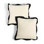 OHS Boucle Cushion Covers  2 Pack Teddy Fleece Square Pillowcases Home Decor