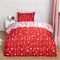 OHS Gingerbread Man Bedding Set Kids Xmas Reversible Duvet Cover with Pillowcase