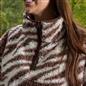 OHS Zebra Half Zip Hoodie Teddy Fleece Winter Thermal Jumper Pullover