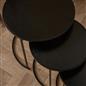 OHS Manhattan Nesting Table Stacking Coffee Side Wooden Effect Tables Set of 2/3