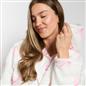 OHS Bows Dressing Gown Flannel Winter Sherpa Lined Loungewear Hooded Bathrobe