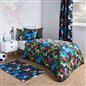 Football Duvet Cover Bedding Set Quilt Pillowcase Soft Reversible Neon Galaxy