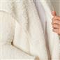 OHS Waterfall Long Cardigan Warm Teddy Fleece Open Front Wrap Loungewear Outwear
