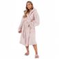 OHS Teddy Marl Fleece Soft Adults Dressing Gown Unisex Full-Length Robe