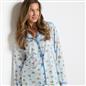 OHS Breakfast Pyjama Set Jersey Button Through Ultra Soft Nightwear Loungewear
