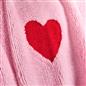 OHS Hearts Throw Tufted Teddy Fleece Blanket Winter Soft Warm Bedspread