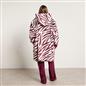 OHS Animal Prints Hoodie Blanket Sherpa Lined Fleece Wearable Throw