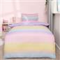 Rainbow Duvet Cover with Pillowcase Quilt Bedding Set Reversible Single Double