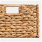 Natural Storage Cube Folding Rope Organiser Woven Wicker Hamper Strong Eco Box