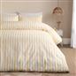 OHS Watercolour Embossed Bedding Set Stripe Duvet Cover with Pillowcase