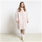 OHS Coat Drying Robe Animal Print Sherpa Lined Water Resistant Oversized
