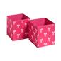 OHS Bows Storage Box Cube Folding Multipack Space Saving Shoe Toy Organiser