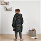 Dreamscene Game Remote Hoodie Blanket Soft Fleece Oversized Kids Throw, Black