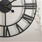 Large Wall Clock Roman Numerals Skeleton Big Open Round Face Living Room Kitchen