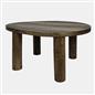 OHS 4 Legged Coffee Table Travertine Wood Effect Living Room Home Decor Modern