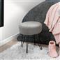 Stool Boucle Fleece Chair Dressing Table Vanity Seat Pouffe Home Spa Foot Rest