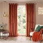 Thermal Matte Velvet Eyelet Curtains 2 Pair Of Ready Made Thick Fabric Ring Top