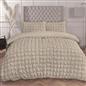 OHS Filled Quilted Seersucker Duvet Cover Bedding Set