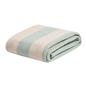 OHS Stripes Print Throw Soft Blanket Polar Fleece Lightweight Bedspread