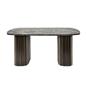 OHS Madison Coffee Table Ribbed Engineered Wood Side End Desk Home Decor