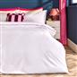 OHS Scallop Edge Bedding Set Microfibre Contrast Duvet Cover with Pillowcase