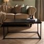 OHS Coffee Table Marble Bedside End Living Room Modern Metal Frame Home Decor