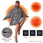 OHS Electric Heated Oversized Hoodie Blanket with Sleeves Wearable Sherpa Giant