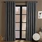 Teddy Fleece Eyelet Curtains Thermal Pair Ready Made Soft Thick Fabric Ring Top
