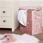 OHS Laundry Bag Crushed Velvet Foldable Compact Clothing Shoe Toy Storage Basket