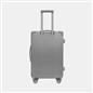 OHS Metallic Effect Suitcase Set 3-Piece Hard Shell Luggage 4 Wheel ABS