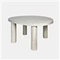 OHS 4 Legged Coffee Table Travertine Wood Effect Living Room Home Decor Modern