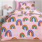 Coverless Duvet Pillowcase Rainbow 10.5 Tog Bedding Set Kids Single Travel Quilt