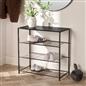 OHS Manhattan Shelf Storage 4 Tier Shoe Organiser Unit Hallway Office Home
