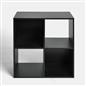 OHS Oslo Cube Storage Wood Effect Bookcase Freestanding Open Shelf Unit